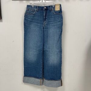 Madewell Tall Superwide Leg Jeans in Fannin Wash - Size 31T - NWT